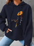 We're Not Going Back Cat Simple Loose Hoodie