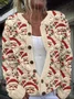 Casual Loose Maple Leaf Knitted Sweater