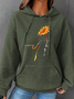 We're Not Going Back Cat Simple Loose Hoodie