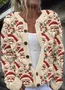 Casual Loose Maple Leaf Knitted Sweater