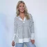 Casual Loose Hoodie Striped Hoodie