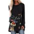 Christmas Casual Loose Jersey Blouse