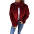 Stand Collar Loose Plain Casual Jacket