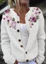 Crew Neck Simple Cardigan