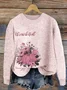 Maple Leaf Simple Crew Neck Knitted Sweater