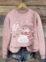 Knitted Loose Crew Neck Simple Sweater