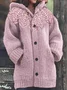 Hoodie Wool/Knitting Casual Cardigan