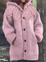 Hoodie Wool/Knitting Casual Cardigan