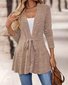 Plain Deep V Neck Regular Fit Casual Jacket