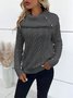 Turtleneck Casual Loose Yarn/Wool Yarn Sweater