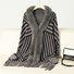 Casual Loose Striped Cloak