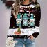 Loose Christmas Crew Neck Casual Sweatshirt