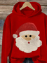 Women'S Santa Print Sweatshirt
