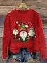 Women's Christmas Print Crew Neck Sweatshirt
