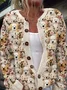 Women's Fuzzy Dogs 3D Printed Cozy Cardigan Sweater