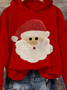 Women'S Santa Print Sweatshirt
