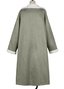 Plain Loose Shawl Collar Casual Coat