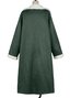 Plain Loose Shawl Collar Casual Coat