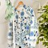 Crew Neck Floral Vintage Loose Padded Jacket