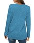 Loose Crew Neck Casual Plain Blouse