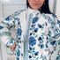 Crew Neck Floral Vintage Loose Padded Jacket