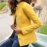 Plain Mock Neck Casual Regular Fit Jacket