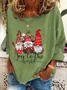 Joy To The World Gnome Christmas Casual Sweatshirt