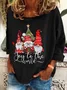 Joy To The World Gnome Christmas Casual Sweatshirt
