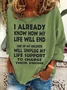 One Of My Children Will Unplug My Life Support To Charge Their Phone Casual Sweatshirt
