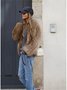 Casual Plain Leather & Faux Leather