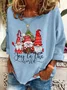 Joy To The World Gnome Christmas Casual Sweatshirt