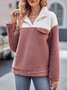 Loose Casual Turtleneck Split Joint Sweatshirt