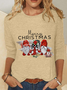 Christmas Gnomes Casual Long Sleeve Shirt