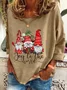 Joy To The World Gnome Christmas Casual Sweatshirt