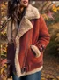 Fluff/Granular Fleece Fabric Casual Jacket