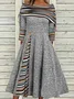 Ethnic Casual Long sleeve Loose Dress