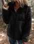 Loose Plain Lambswool Simple Jacket