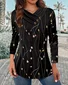 Regular Fit Plain V Neck Casual T-Shirt