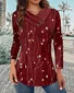 Regular Fit Plain V Neck Casual T-Shirt