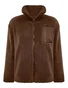 Loose Plain Lambswool Simple Jacket