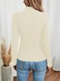 Loose Casual Plain Blouse