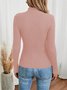 Loose Casual Plain Blouse