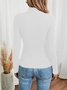 Loose Casual Plain Blouse