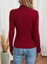 Loose Casual Plain Blouse