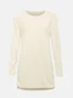 Plain Loose Casual Crew Neck Sweater