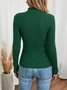 Loose Casual Plain Blouse