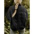 Casual Loose Plain Mock Neck Padded Jacket