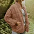 Casual Loose Plain Mock Neck Padded Jacket