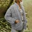 Casual Loose Plain Mock Neck Padded Jacket