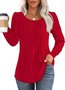 Regular Fit Crew Neck Casual Plain T-Shirt